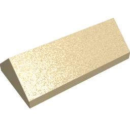 Brick Sloped 45° 2 x 4 Double / Tan