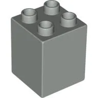 Duplo Brick 2 x 2 x 2 / Light Gray
