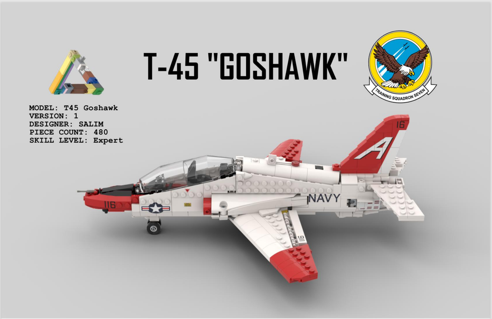 Lego McDonnell Douglas (Boeing) T-45 Goshawk LEGO