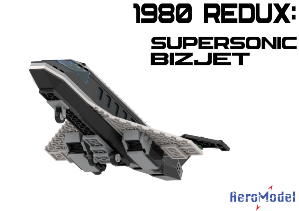 Lego 1980's Style Supersonic Bizjet 2.0 (RB-1000)