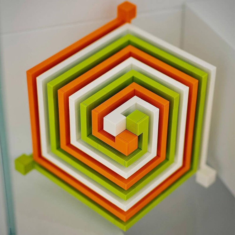 Lego Cube Swirl Variation,