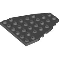 Lego Wedge Plate 7 x 6 Boat Bow with Stud Notches / Dark Bluish Gray
