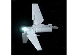 Mini-Scale Imperial Sentinel-Class Shuttle with Display Stand