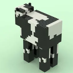 Computer Game Style Cow