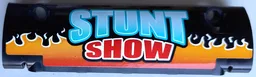 Technic, Panel Curved 11 x 3 with Medium Azure and Red 'STUNT SHOW' on Orange Flames Pattern (Sticker) - Set 42106