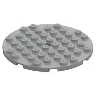 Plate Round 8 x 8 / Light Bluish Gray