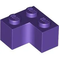 Brick 2 x 2 Corner / Dark Purple