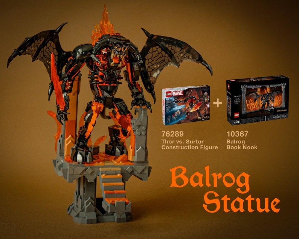 Lego Balrog Statue