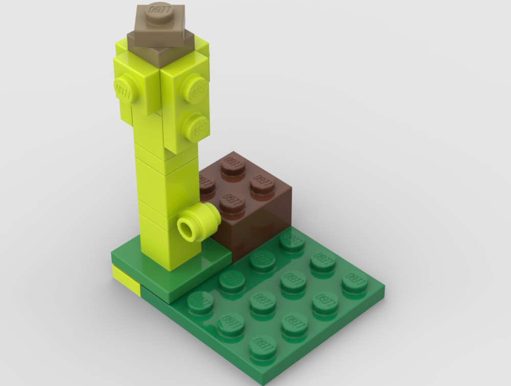 Lego Steve and baby panda Alt