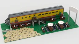 Repurposed Union Pacific diner coach
