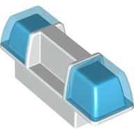 Lego Duplo Siren / Flashing Light - Trans-Dark Blue / White