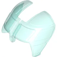 Glass for Aircraft Fuselage Curved Forward 6 x 8 Top / Trans-Light Blue