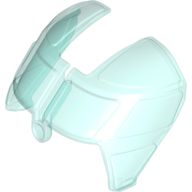 Lego Glass for Aircraft Fuselage Curved Forward 6 x 8 Top