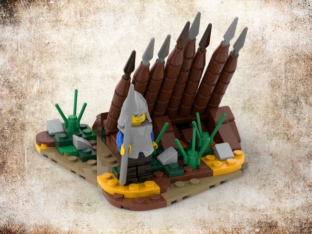 Lego A wooden barrier