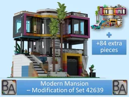Modern Mansion - Modification of Set 42639