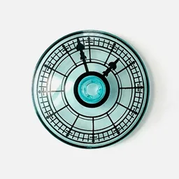 Dish 4 x 4 Inverted with Clockface Print