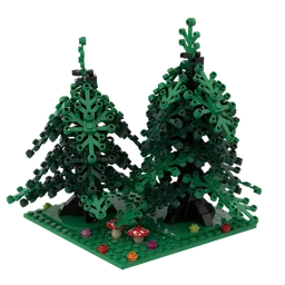 Small pine trees