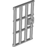 Door 1 x 4 x 6 Barred with Stud Handle / Light Bluish Gray