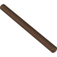 Hose, Ribbed 7mm D. 13L / 10.4cm / Brown