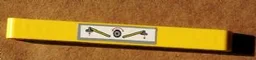Technic, Liftarm Thick 1 x 11 with Outriggers Pattern (Sticker) - Set 8421