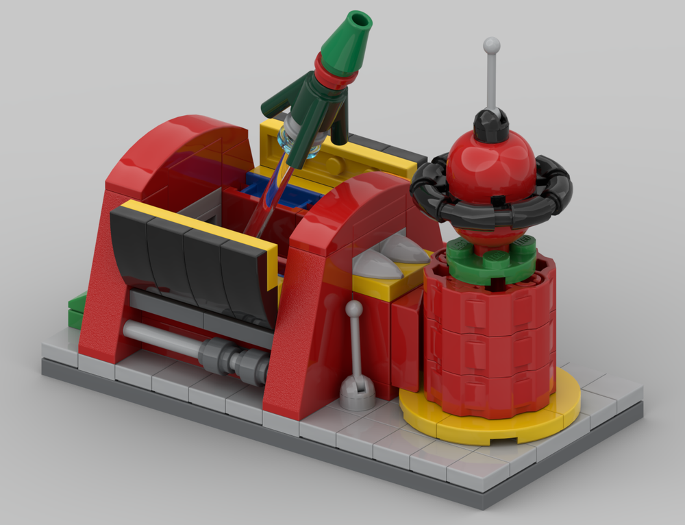 Lego Futurama Planet Express HQ building microscale