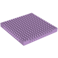 Lego Brick Special 16 x 16 x 1 1/3 with Pin Holes / Lavender