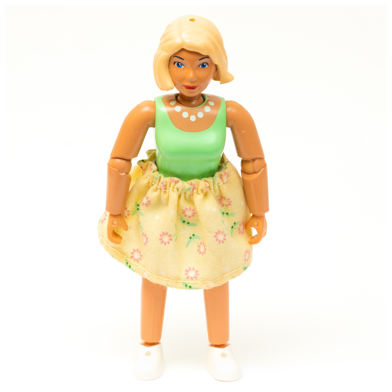 Lego Belville Figure, Light Yellow Skirt