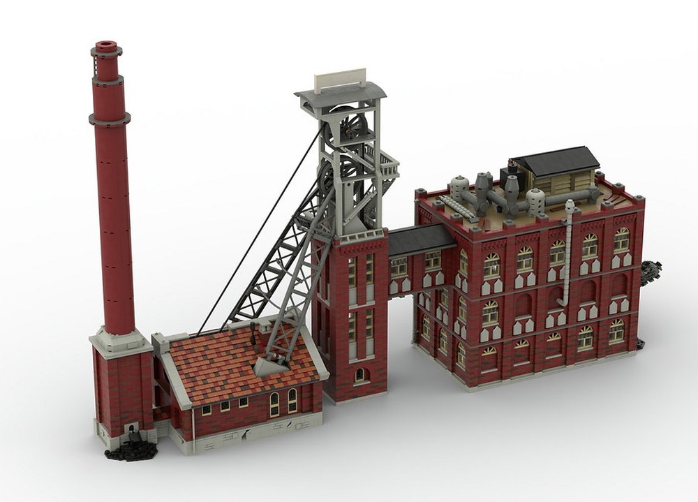 Lego Kohle Zeche Bergwerk / Coal Colliery Mine