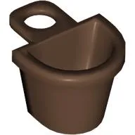 Minifig Neckwear Basket [D Style] / Brown