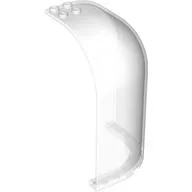 Panel 6 x 6 x 9 Corner Convex with Curved Top / Trans-Clear