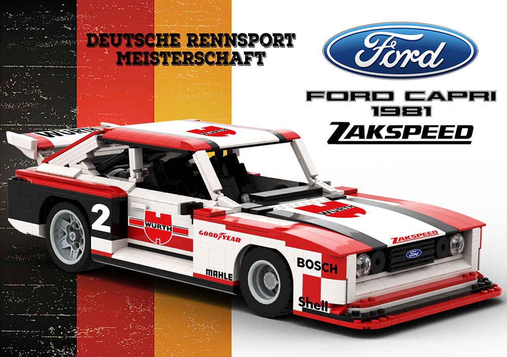 Lego Ford Zakspeed Capri - Mk III - 1981 - Wurth