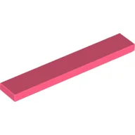 Tile 1 x 6 with Groove / Coral
