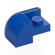 Brick Round, Curved 2 x 2 x 1, Corner / Blue