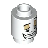 Brick Round 1 x 1 with Face with Clenched Teeth Print (Lumiere)