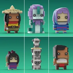 Raya and the Last Dragon Brickheadz Collection