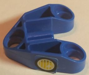 Lego Technic, Pin Connector 3 x 3 with Axle with Headlight Pattern Model Right Side (Sticker) - Set 8238