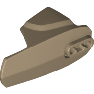 Lego Large Figure Limb Cover, Size 6, Armor with Ball Joint Socket / Dark Tan