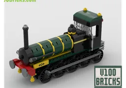 Pullman style train with carriages