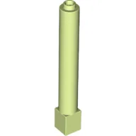Support Round 1 x 1 x 6 Solid Pillar / Yellowish Green