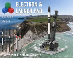 Rocket Lab Electron & Launch Pad [Saturn V scale]