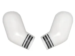 Arm, (Matching Left and Right) Pair with Black and Gray Cuffs Pattern / White