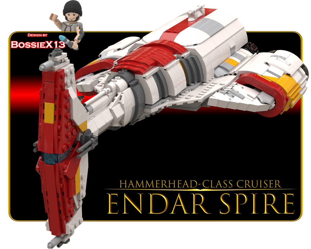 Lego Endar Spire (Hammerhead-class cruiser) midi