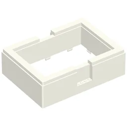 BYGGLEK Box Frame, 16 x 22 x 5, 1 x 4 x 3 Cutouts on Long Sides / White