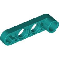 Lego Technic Beam 1 x 4 Thin with Stud Connector / Dark Turquoise