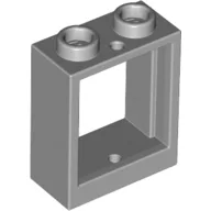 Window 1 x 2 x 2 Flat Front / Light Bluish Gray