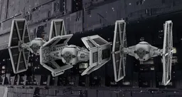 SW The Death Star Trench BUNDLE Vader TIE Advаnced and Fighters