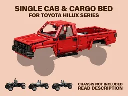 SINGLE CAB and CARGO BED for Toyota HILUX (RED)