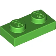 Plate 1 x 2 / Bright Green