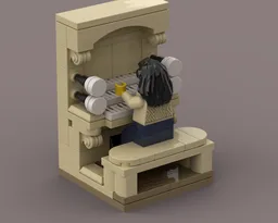 Compact organ console