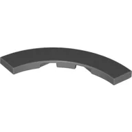 Tile 4 x 4 Curved, Macaroni / Dark Bluish Gray
